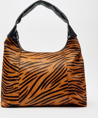 N&uacute;noo Big Dandy Stripes Deluxe Donkerbruin Tas