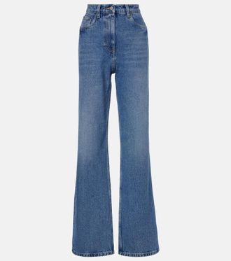 Prada High-rise wide-leg jeans