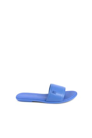 Tommy Hilfiger Womens Leather Slides Casual Comfort - Light Blue - Size EU 41