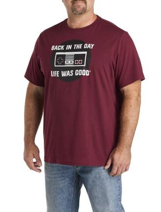 Life is good Big & Tall Back In The Day Graphic Tee in Maroon at Nordstrom, Size 4X Big