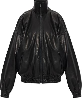 Acne Studios Vintage-effect Leren Jas - Dames - Leren en Su&egrave;de Jassen - Zwart - XS - Leer - Jassen