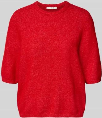 Gestuz Relaxed Fit T-Shirt aus Alpaka-Mix Modell Alpha in Rot, Gr&ouml;&szlig;e XS