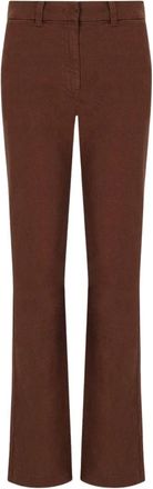 Marella Tapioca Broek - Dames - Straight fit broeken - Bruin - 2XS - Katoen - Broeken