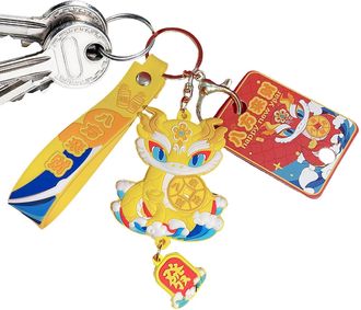 Generic Snake Keychain - Pet Pendants Keychain Snake Charm Animal Keychain Kids Decoration Keychain and Bags Pet Year of the Snake Keychain with Pendant peq, 