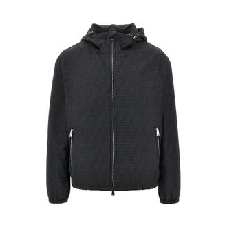 Fendi FF jacquard nylon blouson jacket Man 48