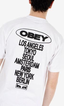 Obey Global Impact tee white