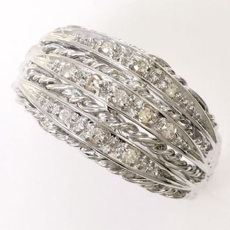 C&A White Gold White Gold (18K) Band Ring (Pre-Owned)