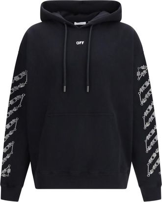Off-white Black Relaxed Logo Hoodie