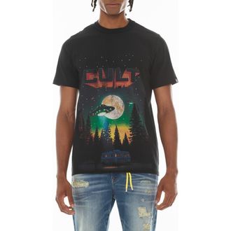 Cult of Individuality Aliens Oversize Graphic T-Shirt in Black at Nordstrom, Size Xx-Large