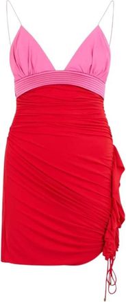 Roberto Cavalli Mini Jurk - Dames - Feestkleedjes - Rood - L - Kleedjes