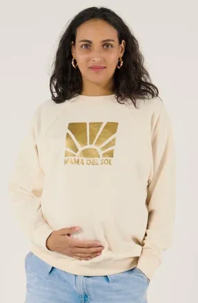 Cache Coeur Maternity and Nursing Print Sweat Sunny in Ecru at Nordstrom, Size Xx-Large