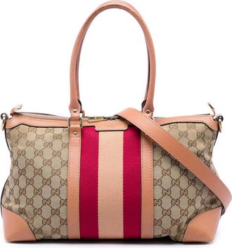 Gucci Pre-owned Gucci GG Canvas Web Satchel Ladies H7S8MA9747VNGOB6