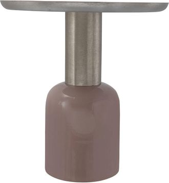 Alpha Collection Beistelltisch Krome - Altrosa/Silber