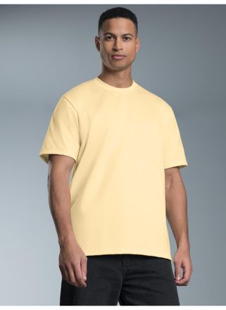 Trigema T-Shirt TRIGEMA TRIGEMA T-Shirt aus 100% Baumwolle, Herren, Gr. XXL, gelb (vanille), 100% Baumwolle, Basic, Shirts T-Shirt