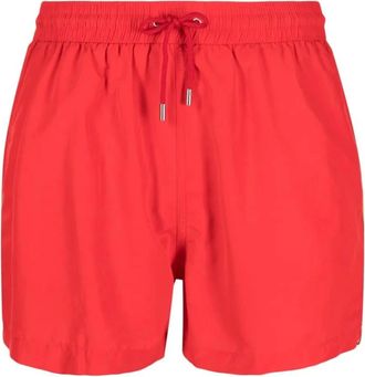 Paul Smith Swim Short Pln+Strp - Heren - Strandmode - Rood - M - Badmode