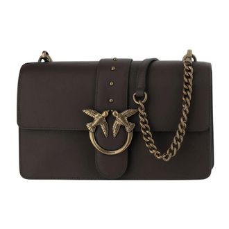 Pinko Pinko, Dames, Tassen, Bruin, Maat: ONE Size Katoen