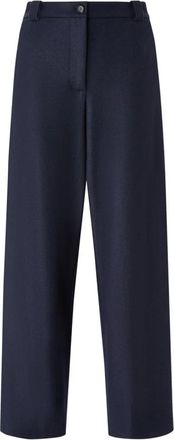 Pinko Zagarese Pantalone Flanella - Dames - Wijde Broeken - Blauw - XS - Wol - Broeken