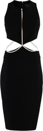 Cushnie et Ochs Faux Pearl Trimmed Cut-out Dress Size S
