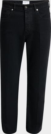 Givenchy Mens Straight-Fit Black Denim Jeans