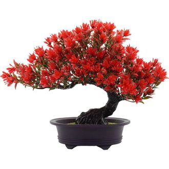 OEM &Aacute;rbol Bons&aacute;i Artificial, Planta Falsa En Maceta Para Decoraci&oacute;n - Plantas Artificiales Para El Hogar - Bons&aacute;i De Pino De 32 Cm - &Aacute;rbol Artificial Con 
