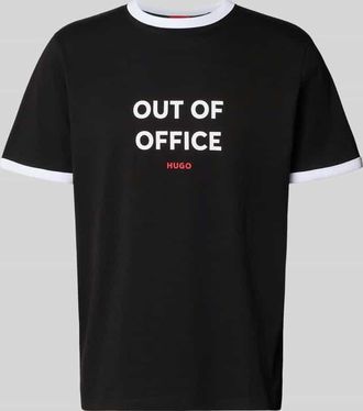 HUGO BOSS Regular Fit T-Shirt aus reiner Baumwolle Modell DOFFICE in Black, Gr&ouml;&szlig;e XXL