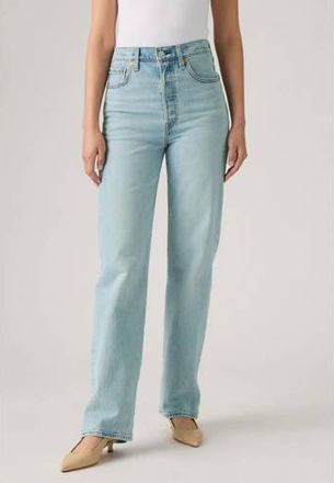 Levi's high waist straight leg jeans Ribcage light blue denim