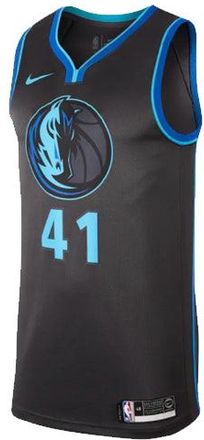 Nike NBA Dirk Nowitzki City Edition Swingman Dallas Mavericks Jersey Black AJ4604-060