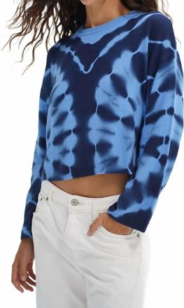LnA Caprina Tie Dye Sweater In Tyrrhenian Blue