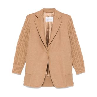 Max Mara Blazers, female, Brown, Size: S Double-breasted Jacket