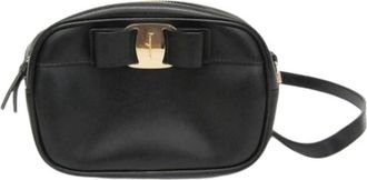 Ferragamo Pre-owned Cross Body Bags, female, Black, Size: ONE SIZE Pre-owned Au-21 H498 Shoulder bag