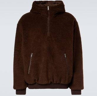 Prada Wool-blend teddy jacket