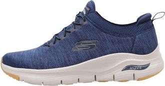 Skechers Mens Arch Fit Waveport Sneaker, Navy Mesh/Trim, 5.5 UK