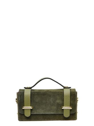 Anna Luchini Khaki Rundleer Tas