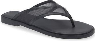 Freda Salvador Halle Mesh Flip Flop in Black Mesh at Nordstrom, Size 10.5