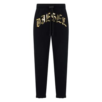 Diesel Sweatpants, male, Black, Size: 2XL Jogger Pants with Logo