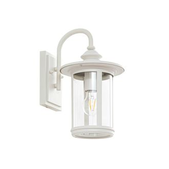 Lindby L&aacute;mpara de pared exterior de aluminio blanco