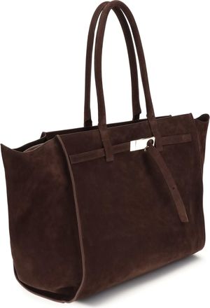 Benedetta Bruzziches Womens Mame Weekend Shoulder Bag Nabuk-Mulled Wine Calf Leather Bos Taurus Nabuk/mulled