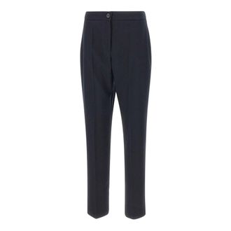 Elena Miro Slim-fit Trousers, female, Black, Size: 6XL Slim-Fit Milano Trousers