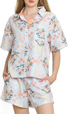 Honeydew Intimates Brunch Date Short Pajamas in Citrus Check at Nordstrom, Size X-Small