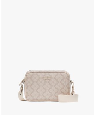 Kate Spade New York Womens Flower Pvc Mini Camera Bag - Beige - One Size
