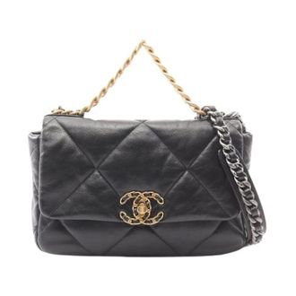 Chanel Pre-owned Vintage Schoudertas - Dames - Pre-owned - Zwart - Maat: ONE Size Leer