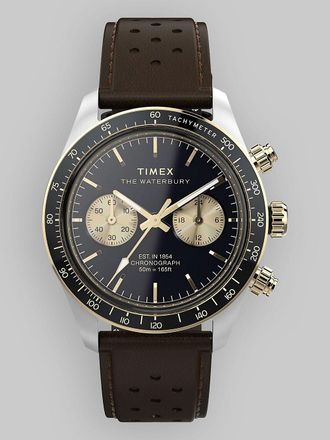 Timex Waterbury Heritage Chrono Case Uhr braun
