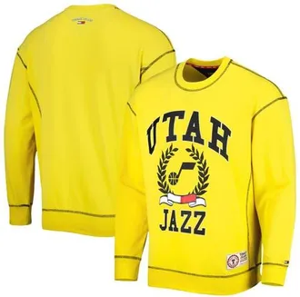 Tommy Jeans Mens Tommy Jeans Gold Utah Jazz Peter French Terry Pullover Sweatshirt in Yellow at Nordstrom, Size X-Large