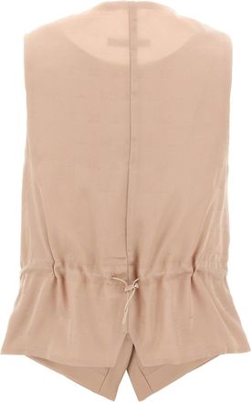 Max Mara Womens Multicolor Acetate Sleeveless Jacket Clothing