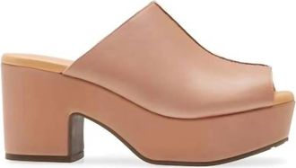 Chocolat Blu Womens Gadis Platform Sandal In Camel Leather