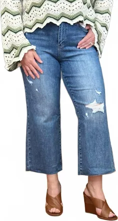 Judy Blue Backyard Barbecue Cropped Jeans In Blue