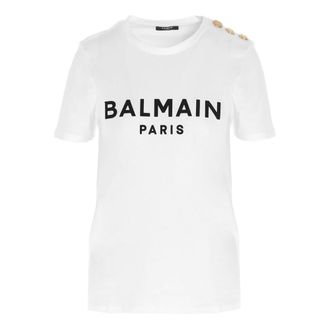Balmain Mujer, Camisetas, Blanco, Talla: S
