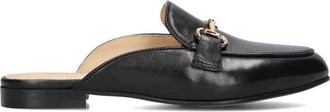 Notre-V Schoenen, Dames, Zwart, 39 EU, Leer, Zwarte Slip-Ons met gespsluiting
