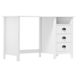 vidaXL Escritorio Hill Con 3 Cajones Madera De Pino 120x50x74 Cm Vidaxl