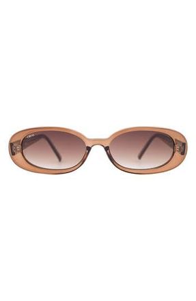 Otra Eyewear Gina Oval Sunglasses in Trans Coffee/Brown at Nordstrom Rack